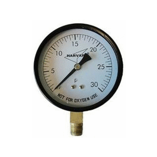 American Granby IPPG302-4L 2" Plastic Pressure Gauge With 1/4" Bottom Mount Mip Connection 0-30 Psi