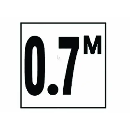 4in Non-skid Metric 0.7 M Depth Marker