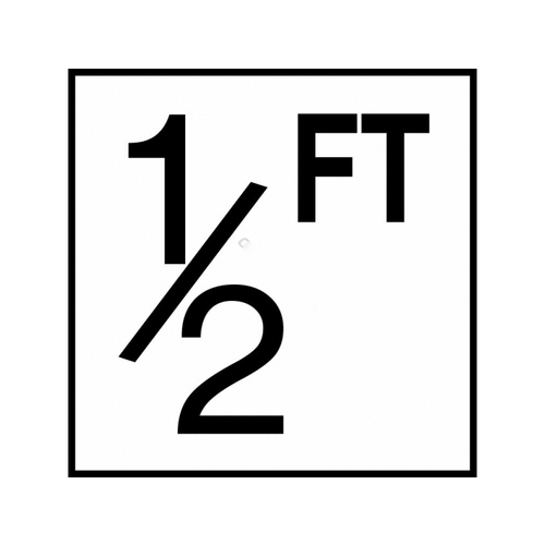 8x8 1/2ft Non-skid Bw Depth Marker