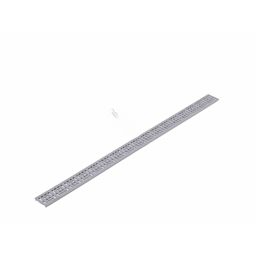 3' Gray Square Pattern Grate For Slim Channel