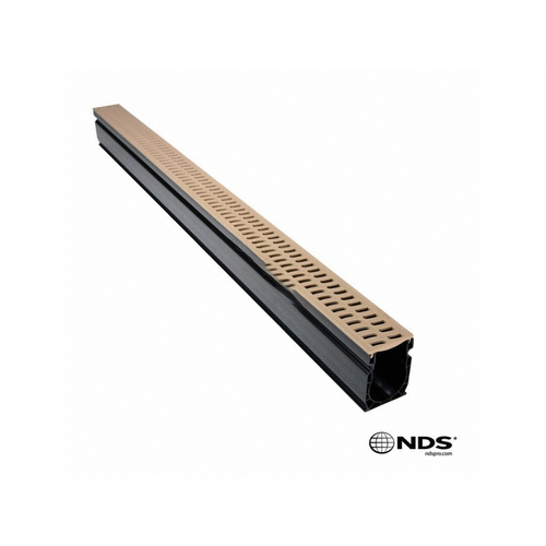 NATIONAL DIVERSIFIED SALES INC 9242 3' Sand Slotted Grate For Slim Channel Tan