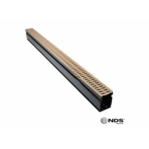 NATIONAL DIVERSIFIED SALES INC 9242 3' Sand Slotted Grate For Slim Channel Tan