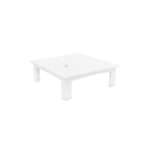 LEDGE LOUNGER INC LL-MS-CT-SQ-WH White Mainstay Square Coffee Table