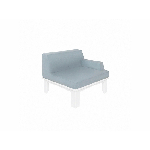 LEDGE LOUNGER INC LL-MS-S-LA-SET-WH-STD Wht Base Sectional Left Arm Seat Set