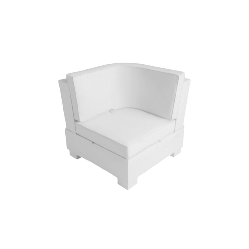 LEDGE LOUNGER INC LL-SG-S-C-SET-W-STD White Base Signature Sectional Corner Set