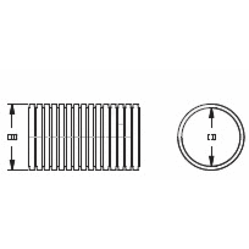 ADVANCED DRAINAGE SYSTEMS 18410020 18" X 20' Single Wall Perforated Highway Pipe