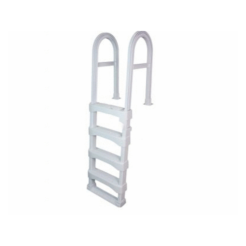 Vinyl Works Canada SLD-W White Snap-lock In-pool Deck Ladder