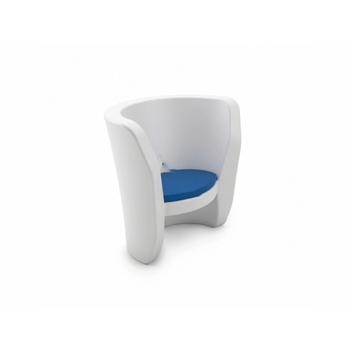 LEDGE LOUNGER INC LL-AF-CR-W White Affinity Chair