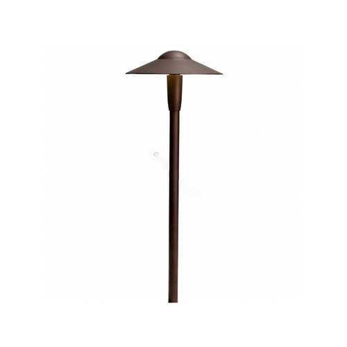 8" Dome 2700k Led Path Light Textured Architectural Bronze