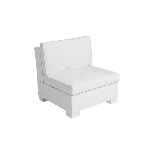 LEDGE LOUNGER INC LL-SG-S-M-SET-W-STD White Base Signature Sectional Middle Set