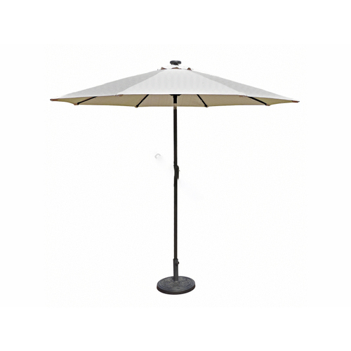 BLUE WAVE PRODUCTS NU5424CH 9' Mirage Solar Led Umbrella W/ Champagne