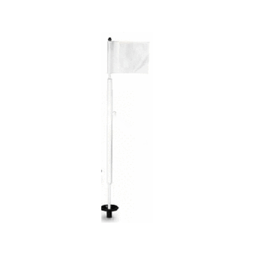 PAR AIDE PRODUCTS COMPANY 9110 Bright White Tournament Jr. Practice Green Marker Flagstick