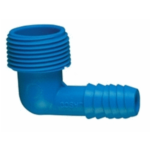 Lasco Fittings 3300007 3/4" Double Helix X Mipt Blue Irrigation Twister Elbow