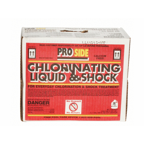 KIK INTERNATIONAL LLC 3651 2/cs Gal Pro Side Liquid Chlorine 10%