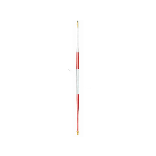 7.5' Red/white Fiberglass Tapered Tournament Flagsticks With British Stripes