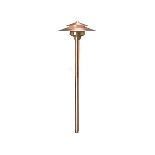 Natural Copper Cambridge Area Light With 24" Stem No Lamp