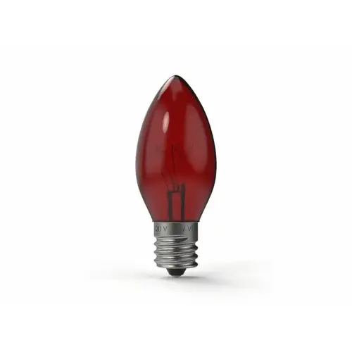 Village Lighting Incan Red Transparent C9 Bulbs E17