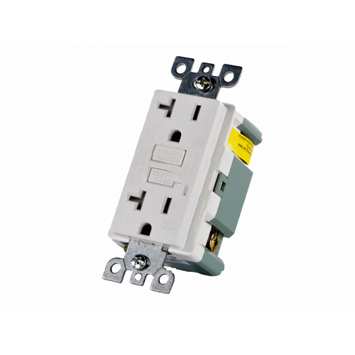 Consolidated Manufacturing GF20AWR 20a White Tamper Resistant Gfci Receptacle