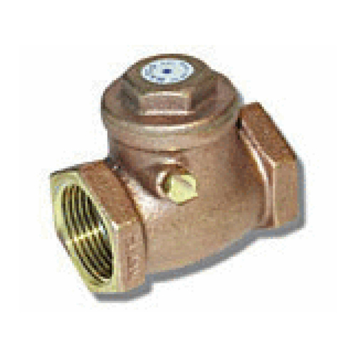 1-1/2" Brass Check Valve - Threaded & Sweat Gold