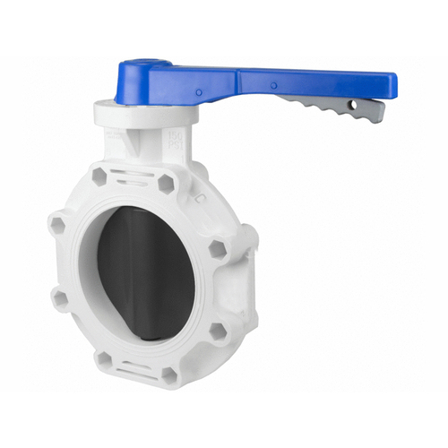 3" White Pvc Pool Butterfly Valve With Handle Epdm