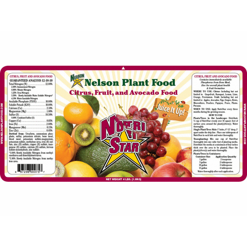 NutriStar NUTRI ST CITRUS AVOCADO 2 Nels 12-10-10 Citrus & Avocado 2#