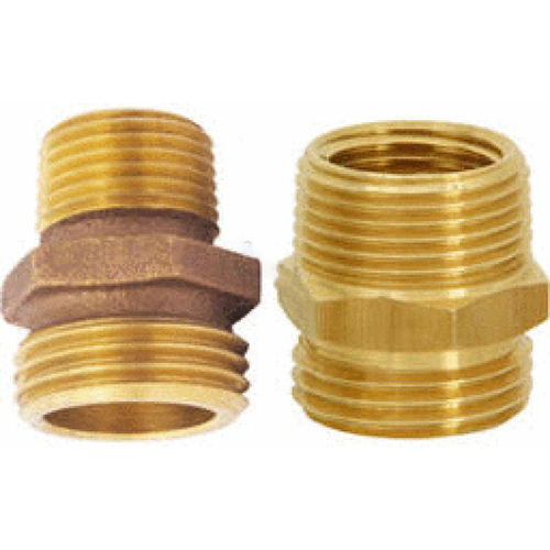 Ha040304 .75"mhtx.75"mpt Pipe To Hose Adapter Gold