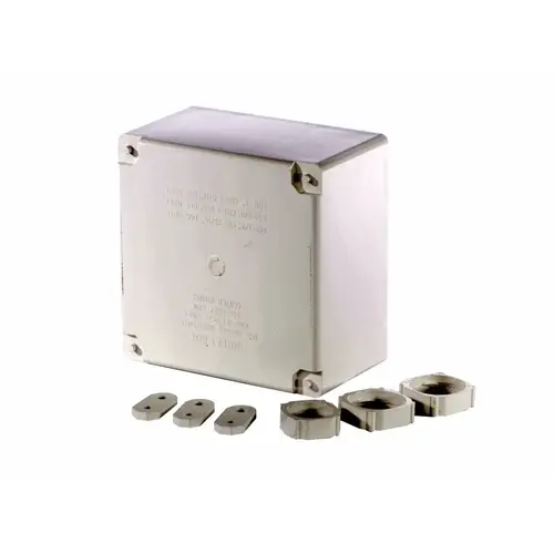 Consolidated Manufacturing WNB2-2 2 Gang Non-metallic Wht Modifiable Blank Bx W/lock Nut