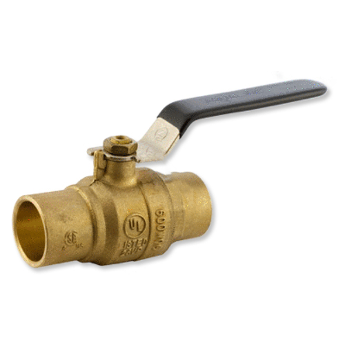 Aqualine 1" Brass Solder Ball Valve