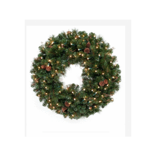 VILLAGE LIGHTING CO|TREEKEEPER WD-BF-1016 Village Lighting 30" Black Forest Led Wreath