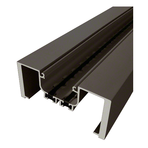 CRL-U.S. Aluminum 45XVB22 Bronze Black Anodized Open Back Heavy Wall Mullion, Dual Thermally Improved - 24'-3" Stock Length