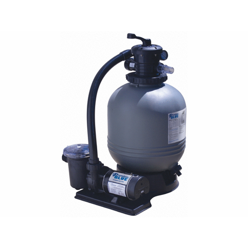 Premium Blue Filter Systems SG5205337-3S 19" Carefree Premium Blue Sand Filter System With 3' Twist Lock Cord