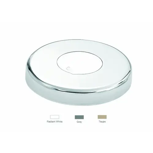 S.R. SMITH EP-100F-VT 4.5" Taupe Vinyl Coated Stainless Steel Round Escutcheon