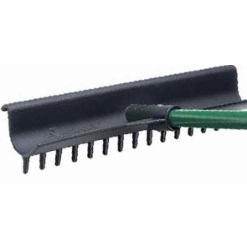 15" Hunter Green Accucurv Bunker Rake With 54" Honeycomb Handle