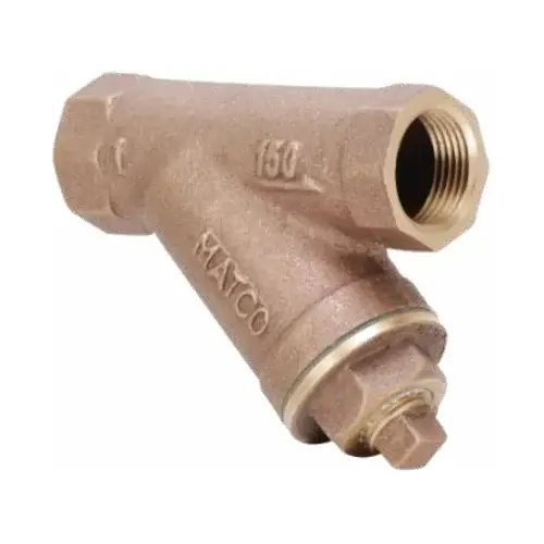 3/4" Y Strainer - Bronze, With Brass Plug