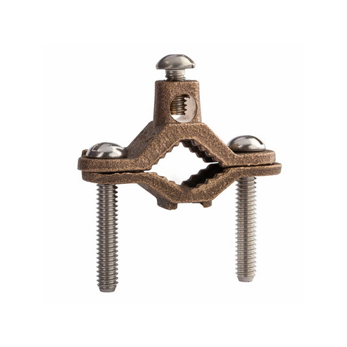 NSi Industries G-1-SDB-SB 1/2" To 1" Heavy Duty Bronze Ground Clamp For Direct Burial