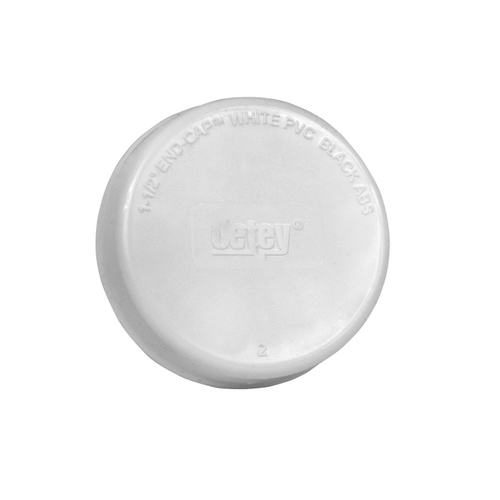 Oatey Supply Chain Services Inc 39105 1.50" End Cap, Color: White, Size: 1.50", Pressure Rating: 15 psi