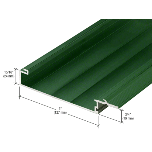 5" Female Split Mullion for Screw Spline Assembly, Custom Anodized - 24'-2" Stock Length