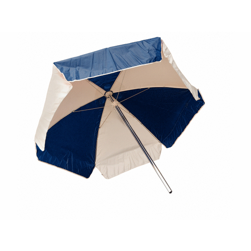 KEMP USA 12-002-NAVY/WHITE 6' Umbrella Vinyl-reinforced Nylon Navy And White