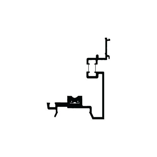 CRLU.S. Aluminum CW90744 Pressure Bar Door Jamb, Custom Anodized 24'2"