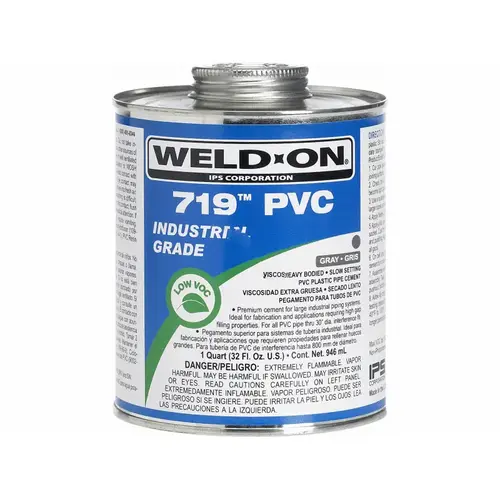 719 Gray Pvc Solvent Cement 1 Gal