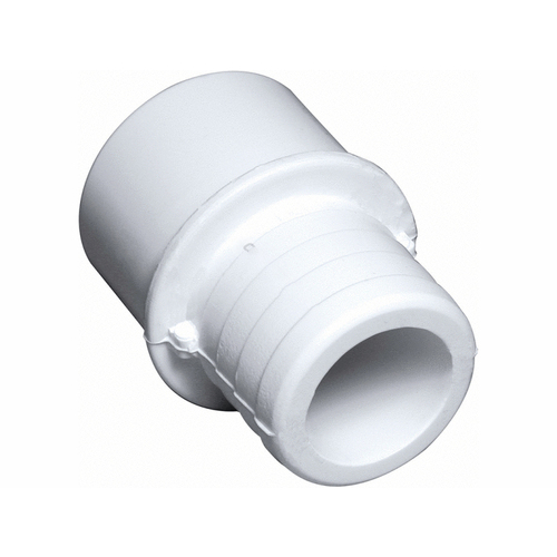 1" Spigot / 3/4" S X 1" Rb Barb Adapter White