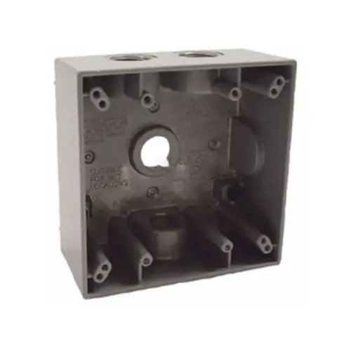 2-gang Box W/ 4 .75" Holes