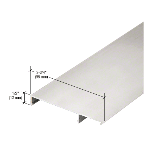 CRL-U.S. Aluminum CW96911 90 Degree Face Cap for Outside Corner, Clear Anodized Class 1 - 24'-2" Stock Length