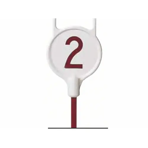 Standard Golf White Decals 1-9