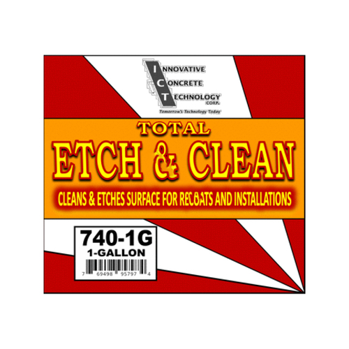 Innovative Concrete Technology 740-1G Gal Total Etch Concrete Etcher & Cleaner