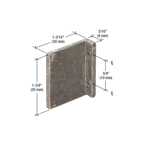 CRL-U.S. Aluminum AP213 Shear Blocks With Screws - 20/Pk