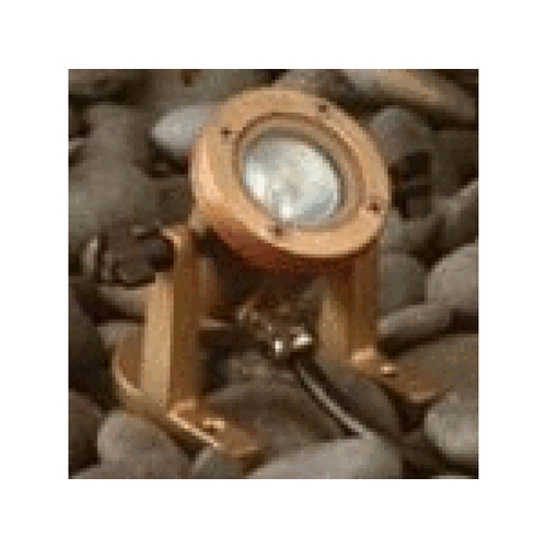 FOCUS INDUSTRIES, INC. SL-40-ABAC Cast Brass Underwater Light With Aim Bracket And Angle Cap 20w