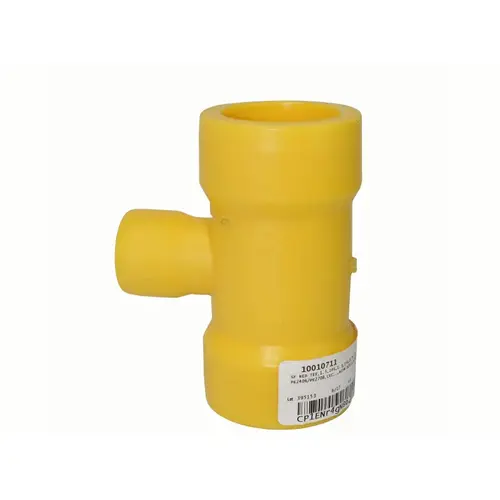 GEORG FISCHER CENTRAL PLASTICS 360022743 1.5" X 1.5" X .75" Socket Yellow Tee Reducer