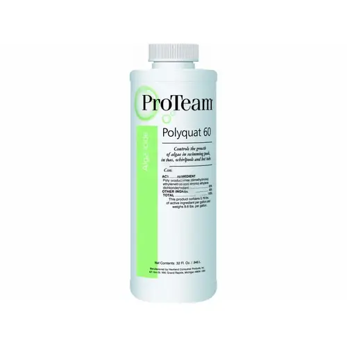 ProTeam C003098-CS20Q 7523q68  Qt Polyquat 60 Algaecide Clear Yellow to Brown