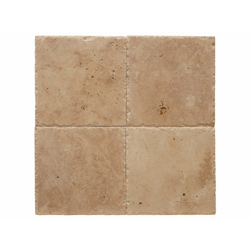 FBR Marble 130-901 6x6 Ivory Travertine Chiseled Edge Paver